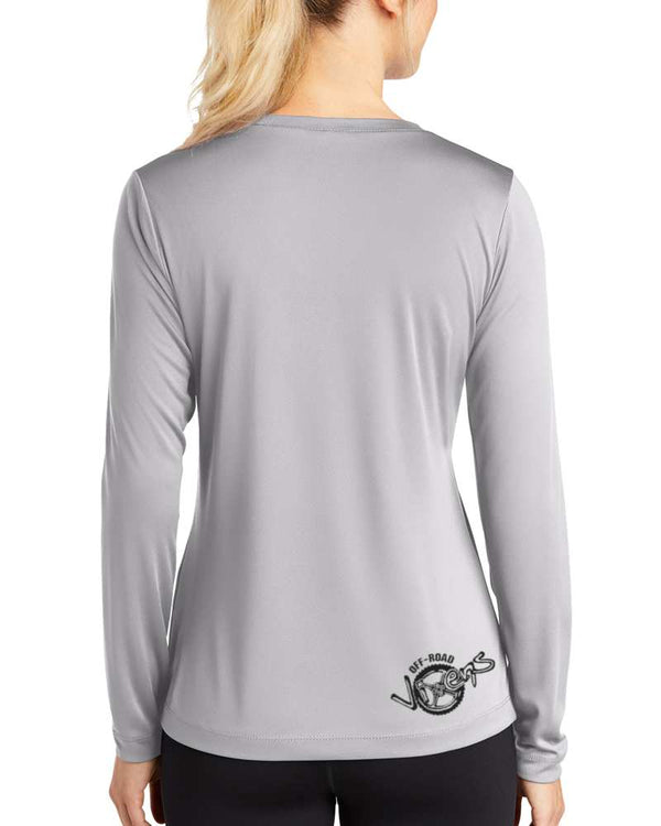 Racing Division LS Tech Tee - Silver - OFF-ROAD VIXENS CLOTHING CO.