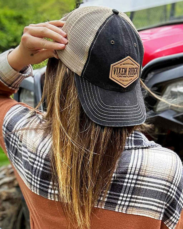 Rebel Dad Hat - Black - OFF-ROAD VIXENS CLOTHING CO.