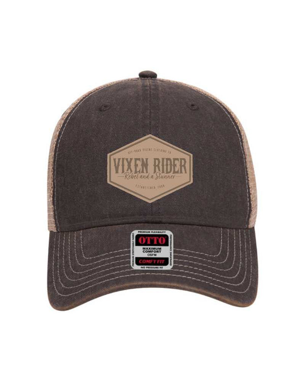 Rebel Dad Hat - Black - OFF-ROAD VIXENS CLOTHING CO.