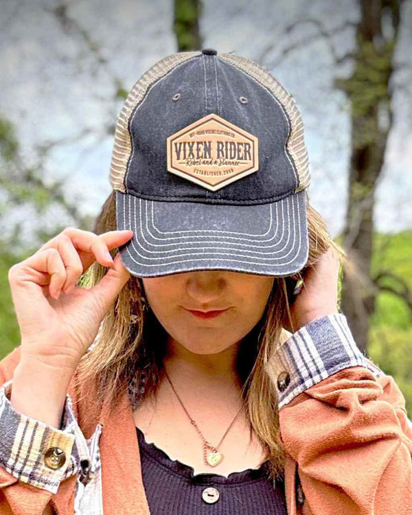 Rebel Dad Hat - Black - OFF-ROAD VIXENS CLOTHING CO.