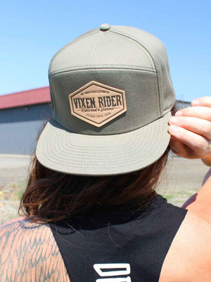 Rebel Flat Bill - Green - OFF-ROAD VIXENS CLOTHING CO.