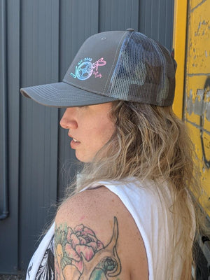 Ride Dirty Trucker Hat - Blue/Camo - OFF-ROAD VIXENS CLOTHING CO.