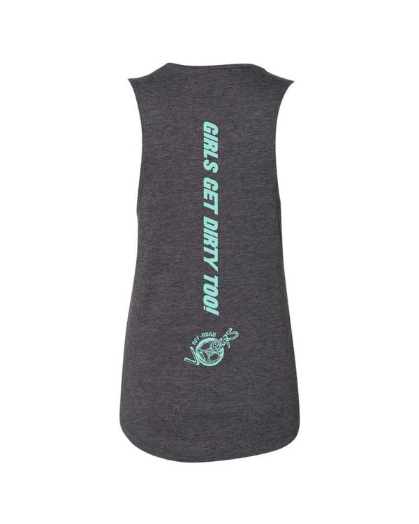 Ride Fast Muscle Tank Charcoal - OFF-ROAD VIXENS CLOTHING CO.