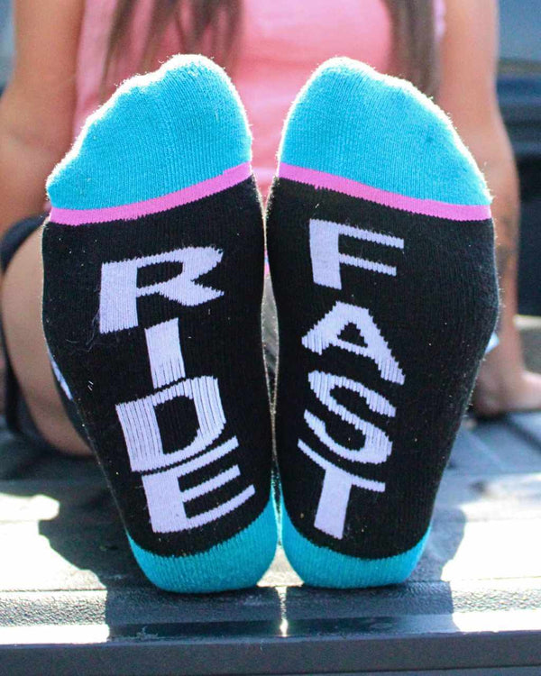 Ride Fast Riding Sock O/S - OFF-ROAD VIXENS CLOTHING CO.