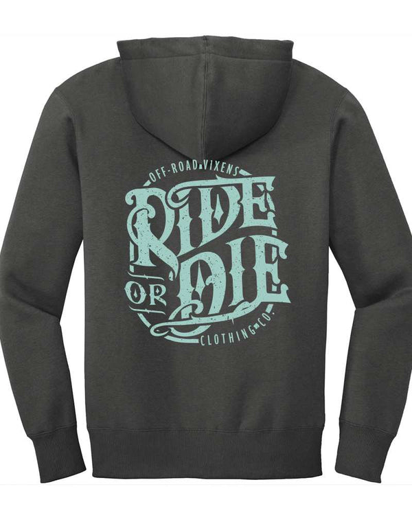 Ride or Die Unisex Zip Up Hoodie - OFF-ROAD VIXENS CLOTHING CO.