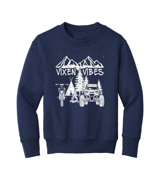 Toddler Vixen Vibes Crewneck - OFF-ROAD VIXENS CLOTHING CO.