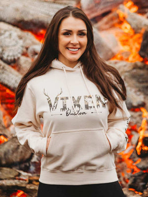 Vixen Huntress Pullover Hoodie - Natural - OFF-ROAD VIXENS CLOTHING CO.