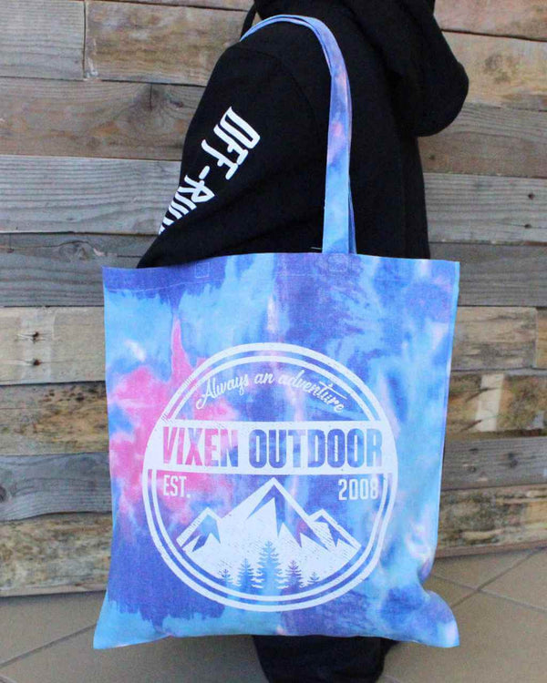 Vixen Outdoor Tie Dye Canvas Tote - Candy - OFF-ROAD VIXENS CLOTHING CO.