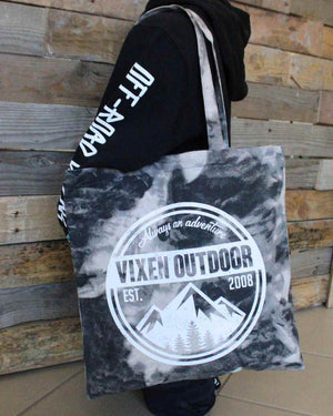 Vixen Outdoor Tie Dye Canvas Tote - Smoke - OFF-ROAD VIXENS CLOTHING CO.