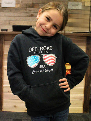 Youth Born and Raised Hoodie - OFF-ROAD VIXENS CLOTHING CO.