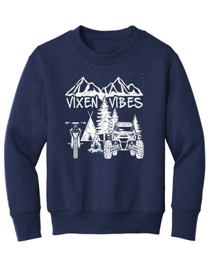 Youth Vixen Vibes Crewneck - OFF-ROAD VIXENS CLOTHING CO.