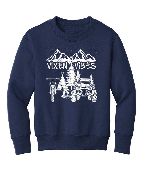 Youth Vixen Vibes Crewneck - OFF-ROAD VIXENS CLOTHING CO.